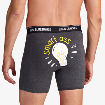 Little Blue House Smart Ass Men's Boxer Briefsk